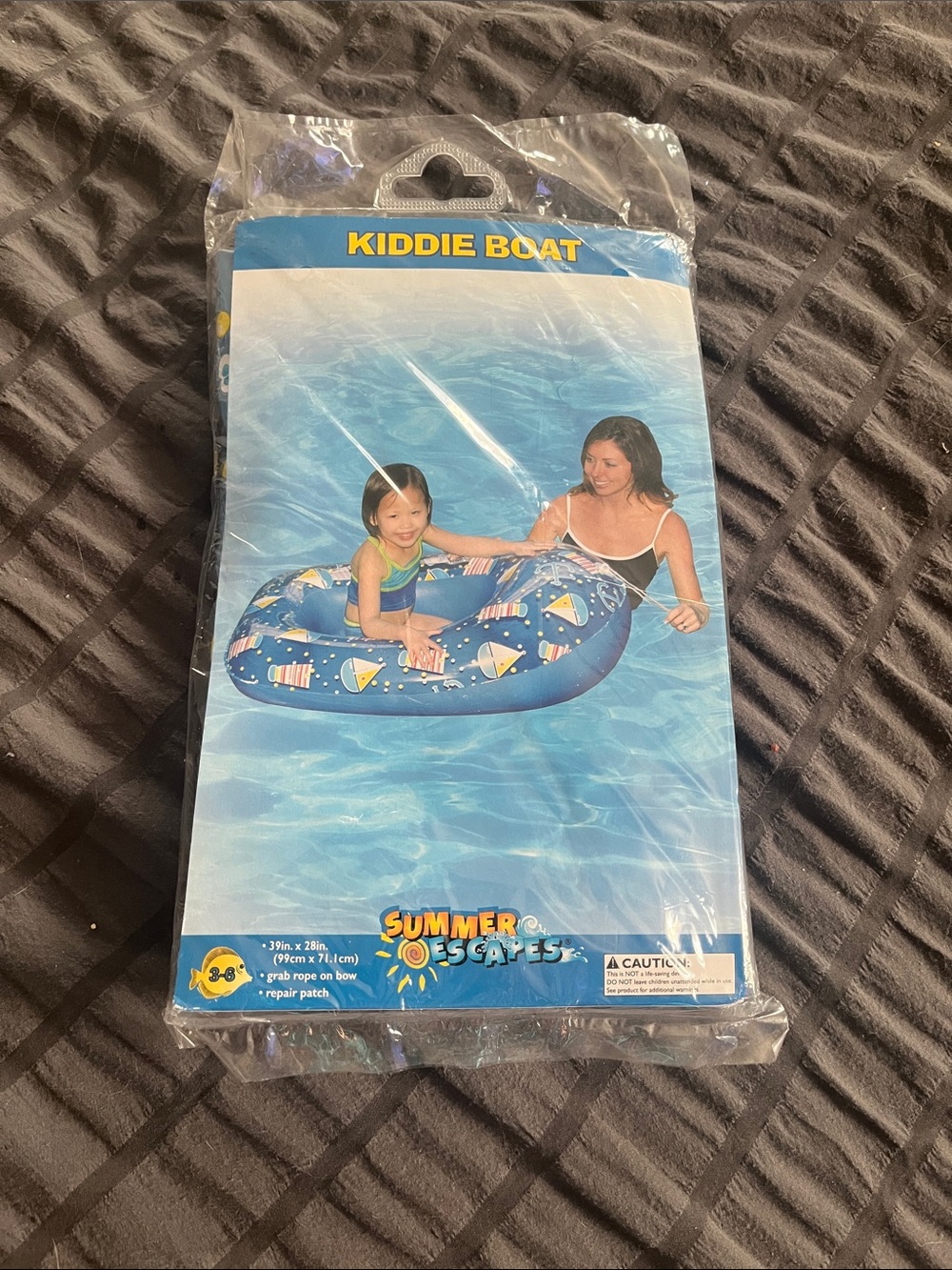 Blue Kids Inflatable Swim Ring - Summer Escapes
